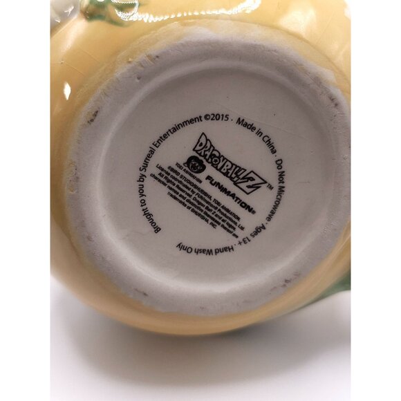 Dragon-Themed Ceramic Mug With Textured Handle & Embossed Design 12 Oz Yellow & - Picture 7 of 9